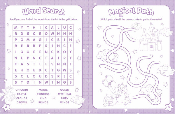 Metallic Bubble Sticker Activity Book - Unicorn