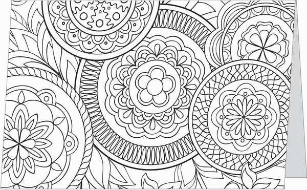 Mandala - Deluxe Adult Colouring, Greeting Cards & Gift Tags