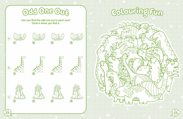 Metallic Bubble Sticker Activity Book - Dinosaur