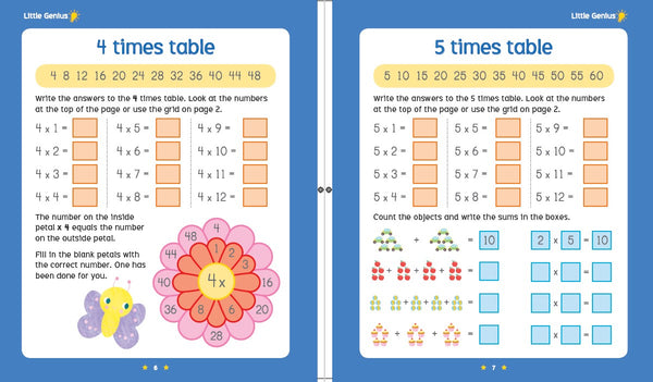 Little Genius Magnetic Folder - Times Table