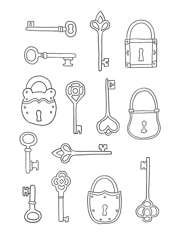 Gem Sticker Colouring Book - Enchanted