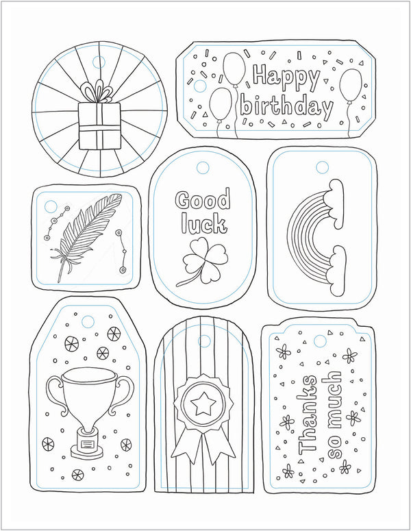 Colour Calm - Deluxe Adult Colouring, Greeting Cards & Gift Tags