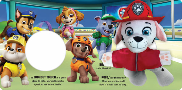 PAW Patrol - Hand Puppet Book - Marshall - Pups Play Hide-and-Seek