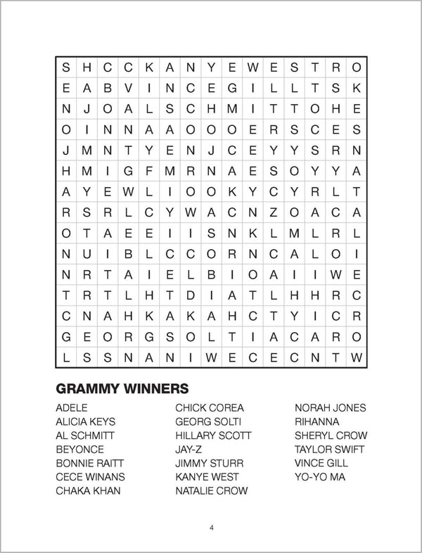 Large Print Bumper Puzzle Book - Word Search (orange banner)