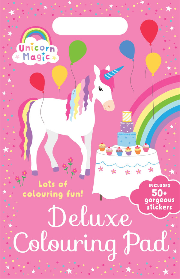 Deluxe Colouring Pad - Unicorn Magic & Friends (A4)