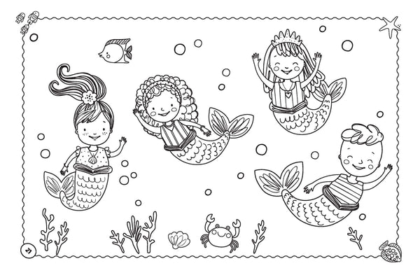Giant Activity Pad - Mermaid Friends