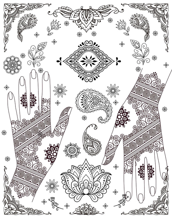 Mindful Poster Art - Henna