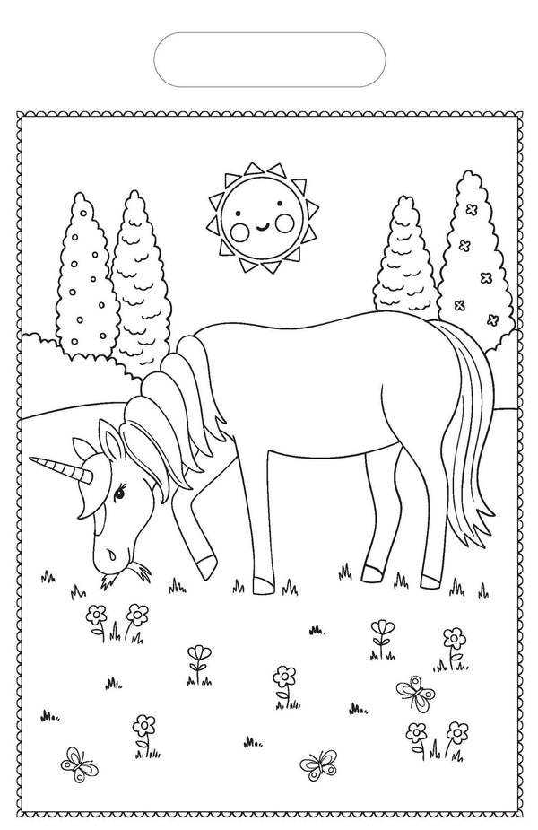 Deluxe Colouring Pad - Unicorn Magic & Friends (A4)