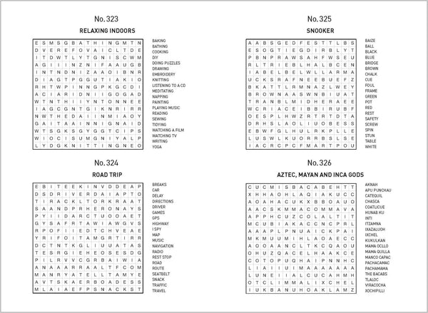 500 Puzzles Book - Word Search - Aqua & Blue Geometric