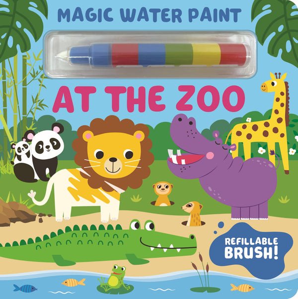 Magic Painting Board Book - At the Zoo