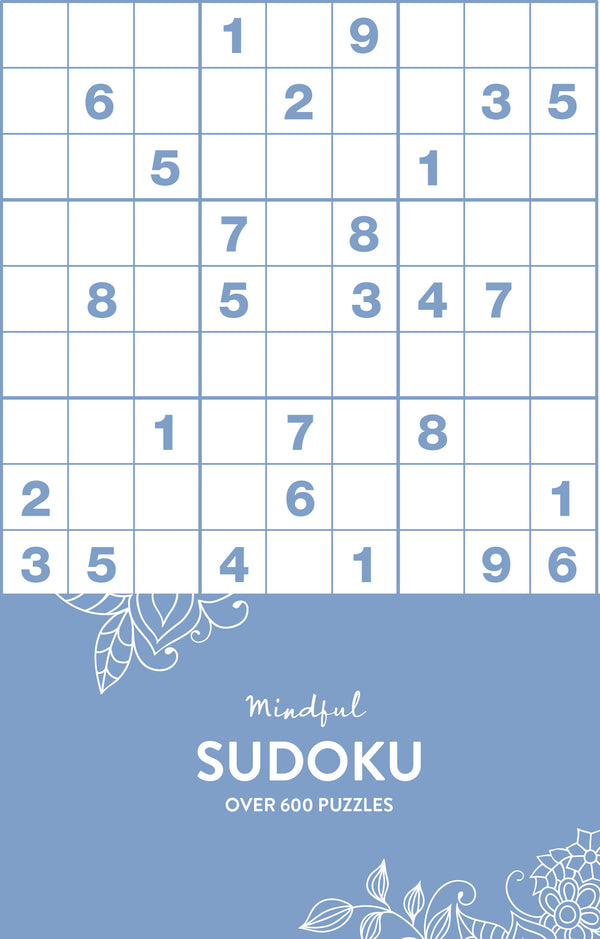 Mindful 600 Puzzles - Sudoku - Pastel Blue