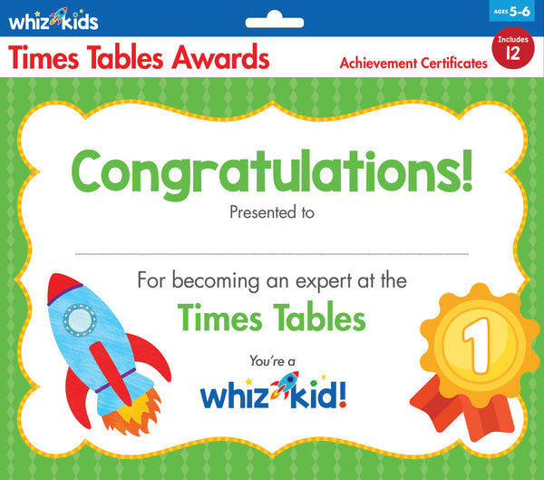 Whiz Kids - Times Table Awards