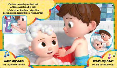 CoComelon - Cased Board Book - JJ Loves Bath Time