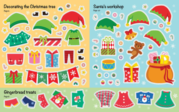 Sticker Dress-Up - Santa & Friends 