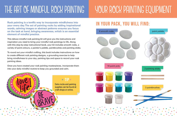 Made By Me - Deluxe Book & Kit - Mindful Rock Painting