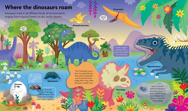 FunFacts - Lift the Flap Board Book - Discover Dinosaurs