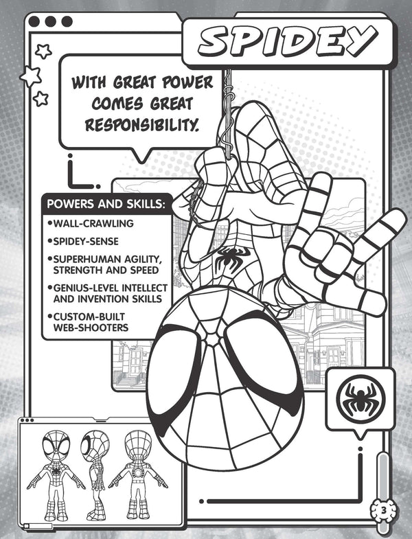 Spidey and His Amazing Friends - Mega Colouring Book - Glow Webs Glow