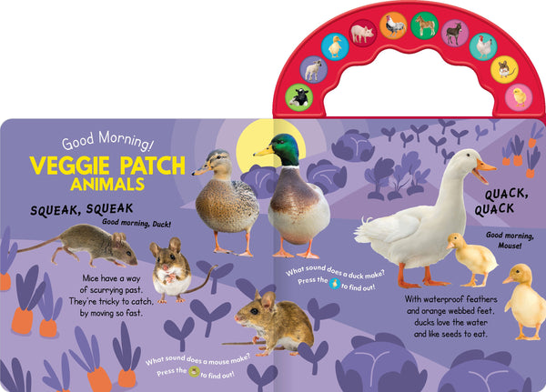 10-Button Carry Along Sound Book - Good Morning! On the Farm