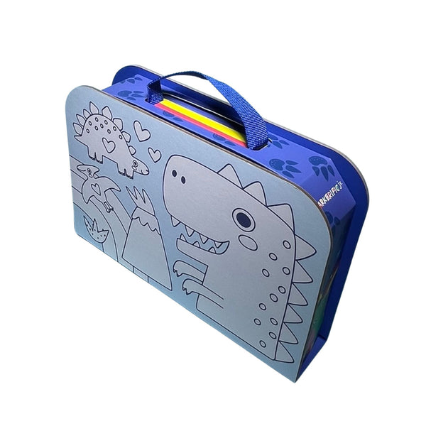 Markerific Jr. - Colour Me Carry Case - Dancing Dinosaurs