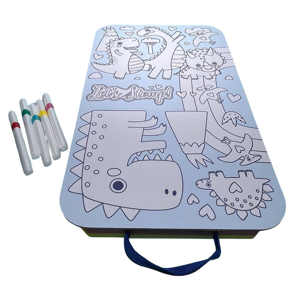 Markerific Jr. - Colour Me Carry Case - Dancing Dinosaurs