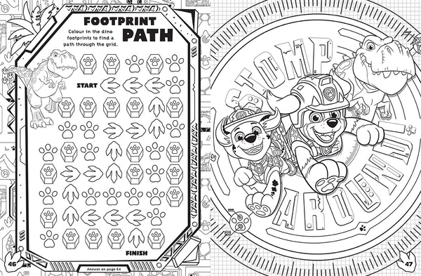 PAW Patrol The Dino Movie - Mega Colouring Book