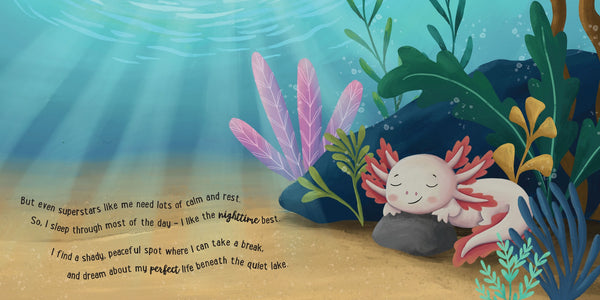 Story Time - Padded Board Book - I Love Being an Axolotl