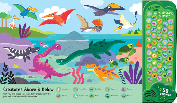 Look and Find - 50-Button Mega Sound Book - Dinosaurs