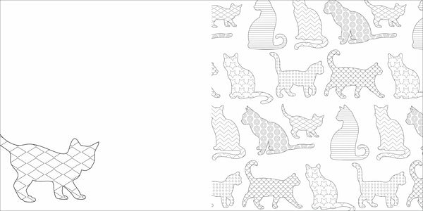 Adult Colouring Book - Cosy Cats