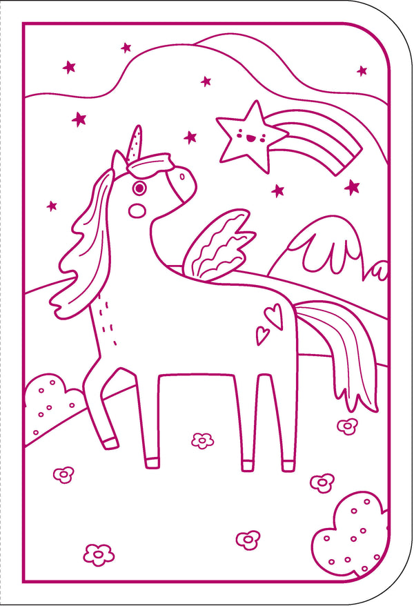Markerific Jr. - Colour Me Carry Case - Upbeat Unicorns