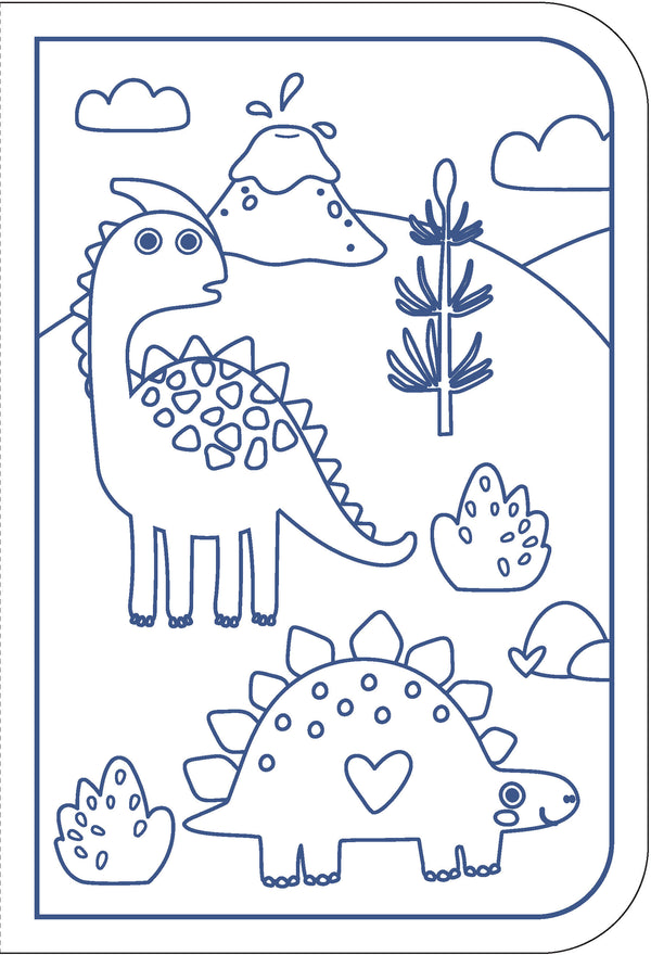 Markerific Jr. - Colour Me Carry Case - Dancing Dinosaurs