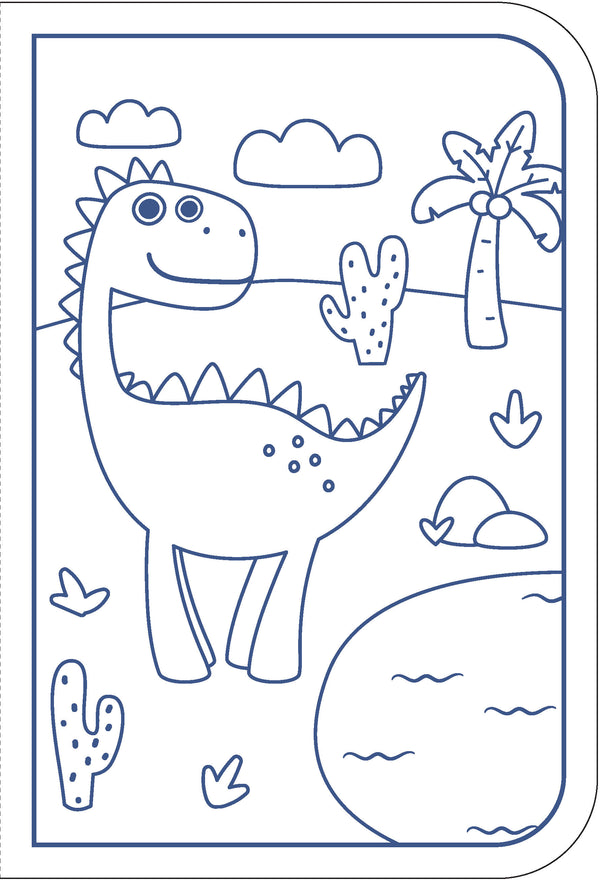 Markerific Jr. - Colour Me Carry Case - Dancing Dinosaurs