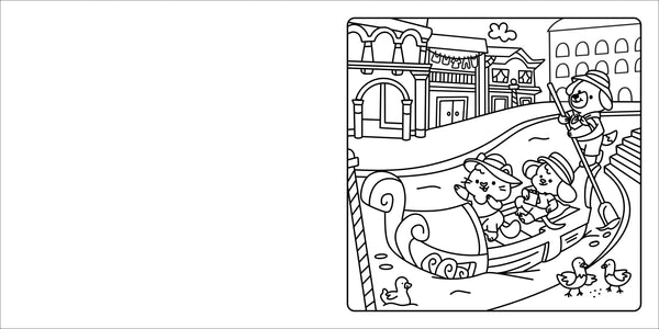 Happy Days - Deluxe Cosy Colouring Folder - Cool Cuties