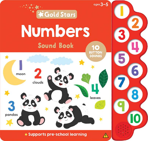 Gold Stars Vol. 3 - 10-Button Sound Book - Numbers