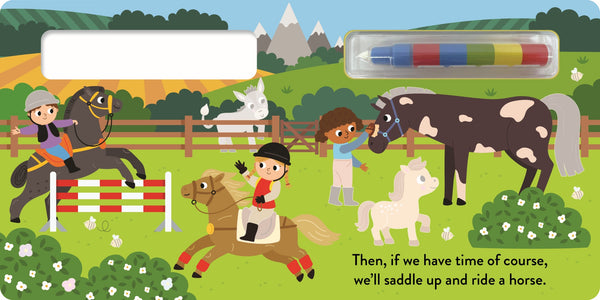 Magic Painting Board Book - On the Farm