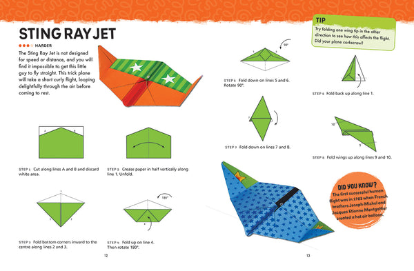 Origami Activity Book - Paper Planes