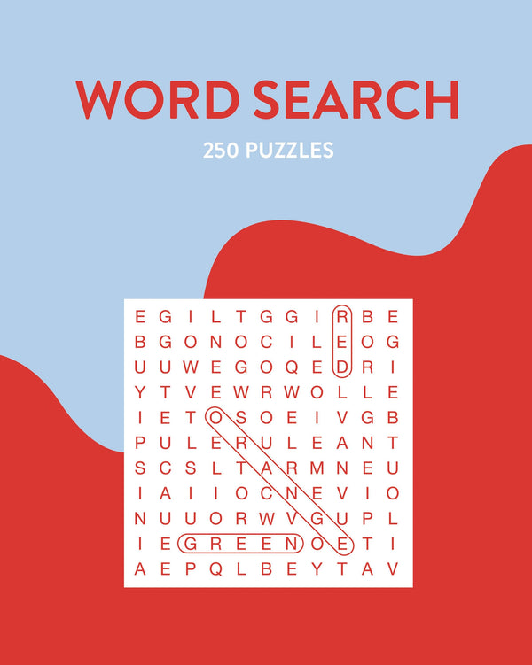 250 Puzzles - Word Search - Blue & Red