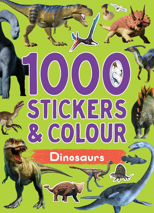 1000 Stickers & Colour - Dinosaurs