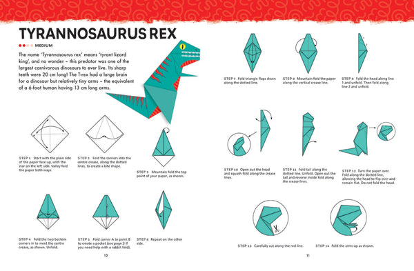 Origami Activity Book - Dinosaurs