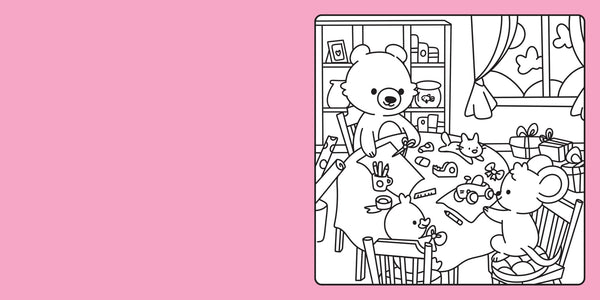Happy Days - Cosy Christmas Advent Colouring Book (Hardback Edition)