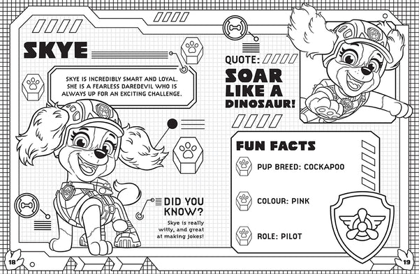 PAW Patrol The Dino Movie - Mega Colouring Book