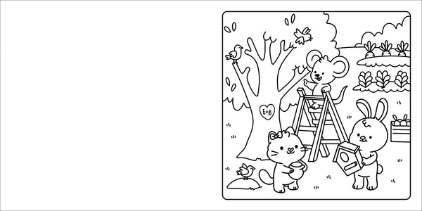 Happy Days - Deluxe Cosy Colouring Folder - Cool Cuties