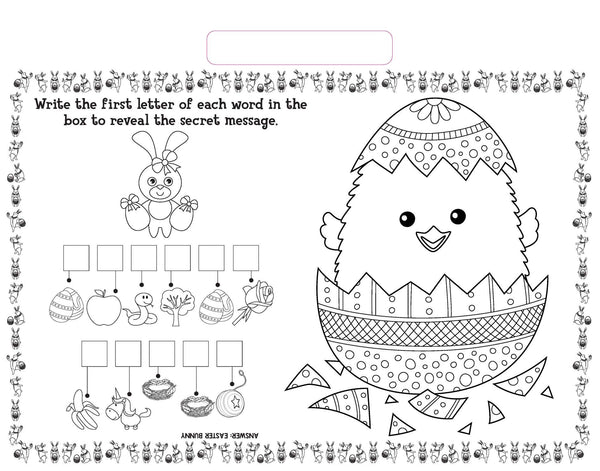 Happy Easter Giant Activity Pad