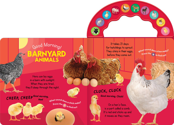 10-Button Carry Along Sound Book - Good Morning! On the Farm