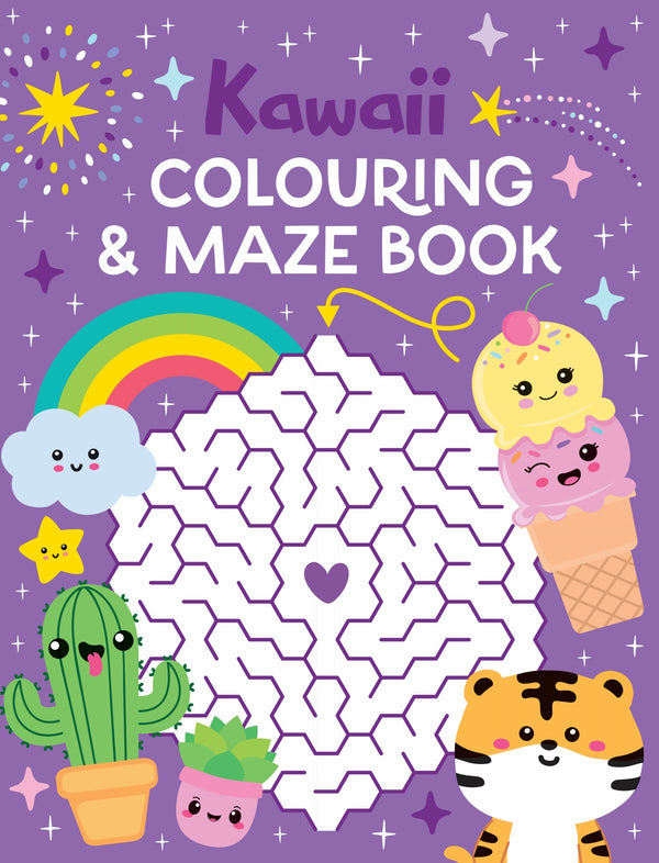 Colouring and Mazes - Kawaii