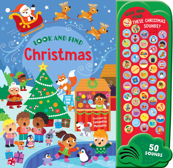 Look & Find - 50-Button Mega Sound Book - Christmas