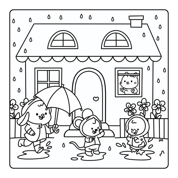 Happy Days - Little Cuties Cosy Colouring
