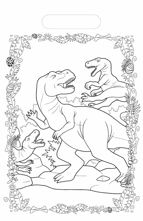Deluxe Colouring Pad - Dinosaur (A4)