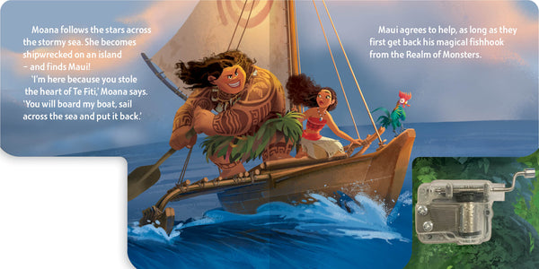 Disney Moana - Wind-Up Music Box Book