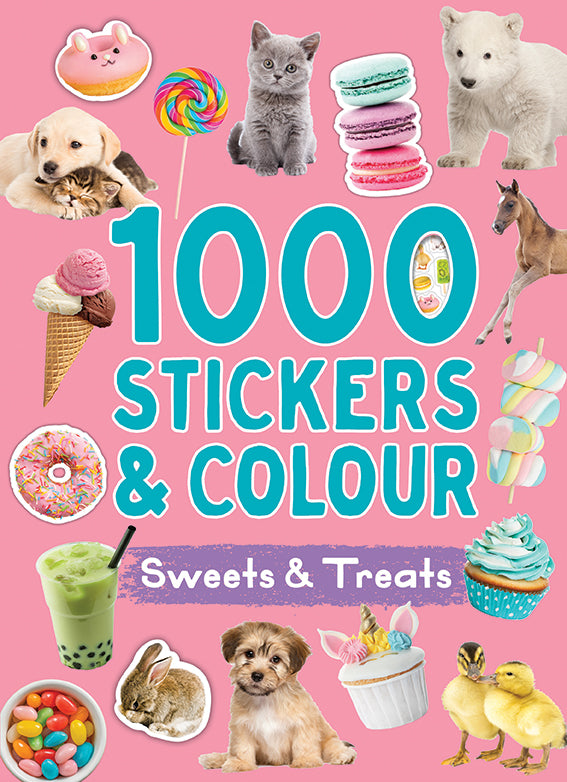 1000 Stickers & Colour - Sweets and Treats