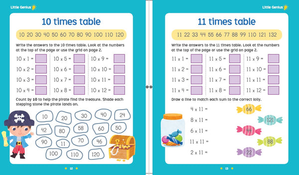 Little Genius Magnetic Folder - Times Table